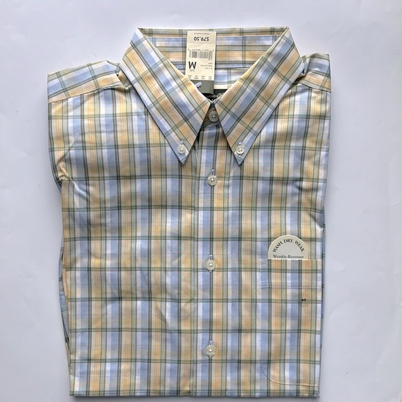NWT - EDDIE BAUER Relaxed fit wrinkle resistant casual button down shirt - Picture 5 of 9